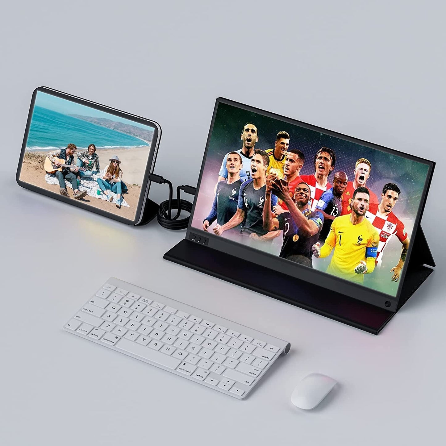 OUNSHLI 1080P Portable Monitor Laptop 161 Full HD Dual Computer Monitor US