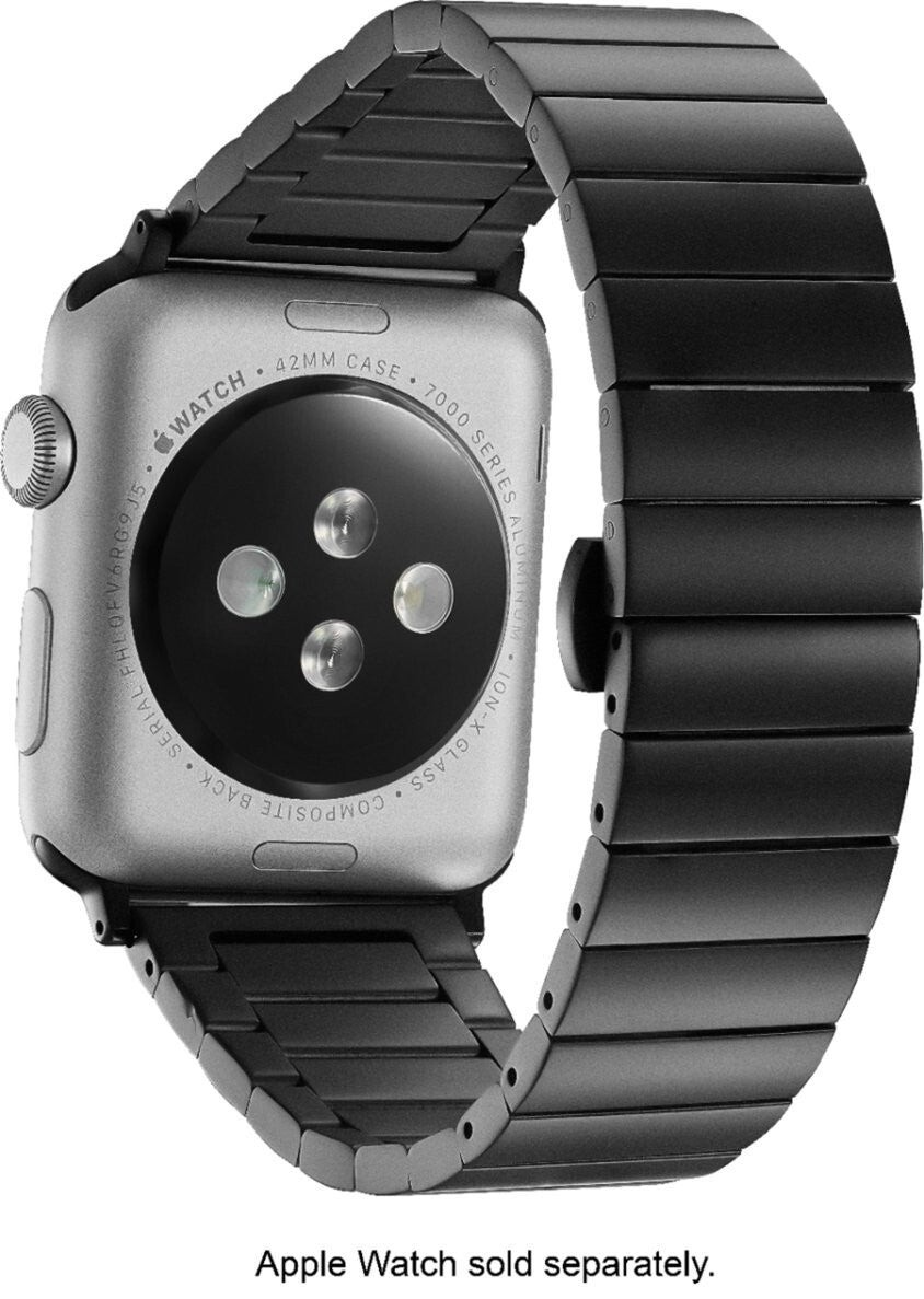 PT-AWB42BLB Platinum Stainless Steel Link Watch Strap 42mm 44mm Black