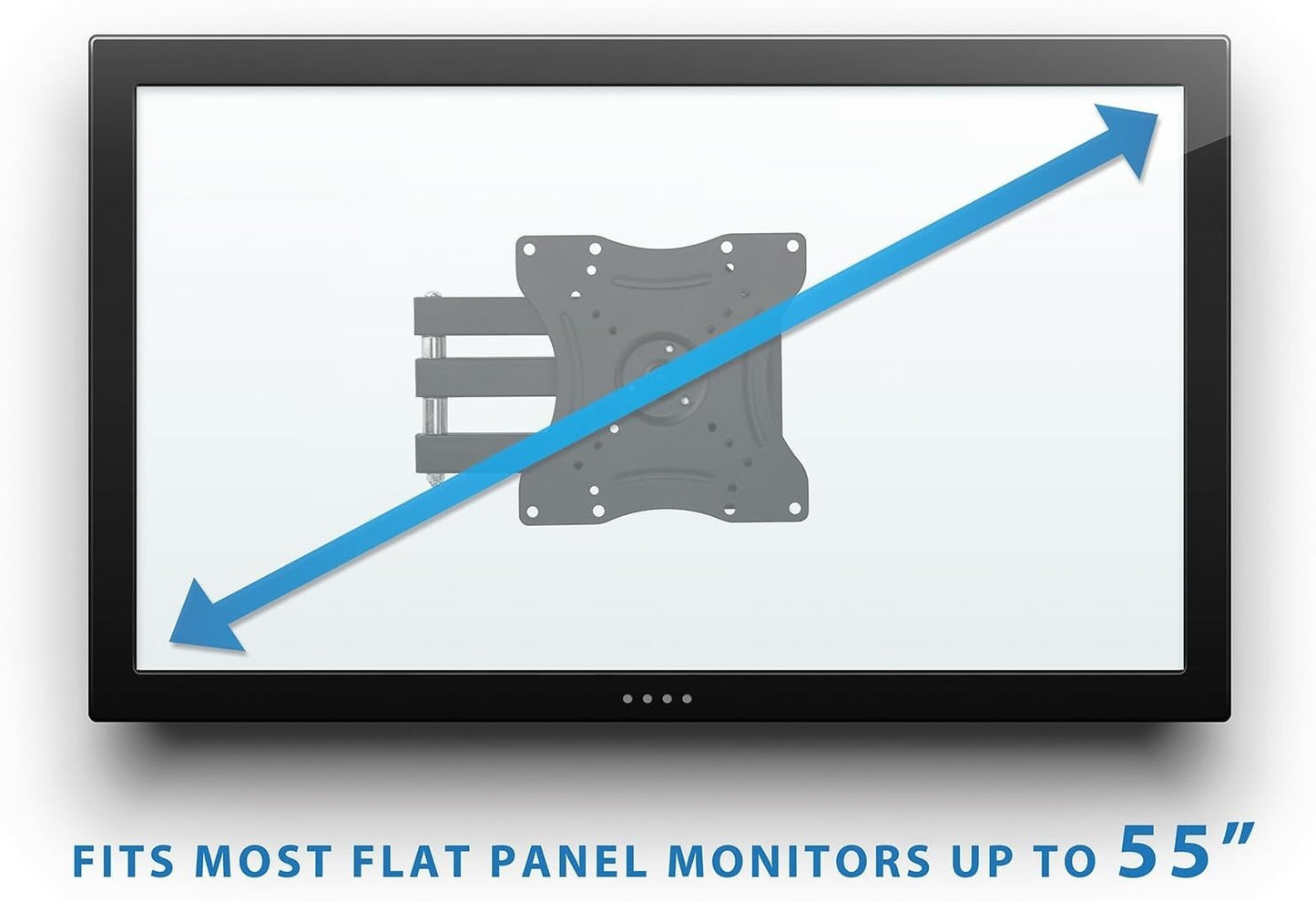 Mount-It! Full Motion TV Wall Mount 23–55" Tilt Swivel Arm VESA 400x400