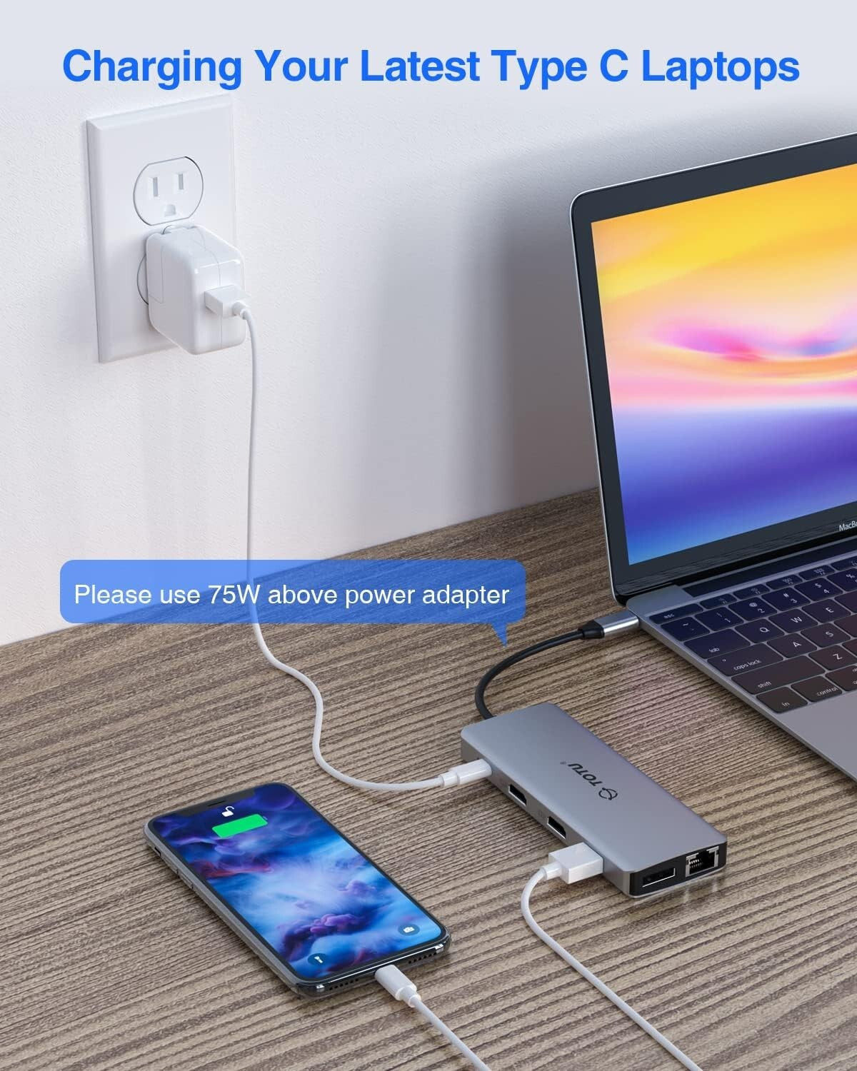 TOTU USB C Hub WindowsMacBook Pro C System macOS only Support Mirror