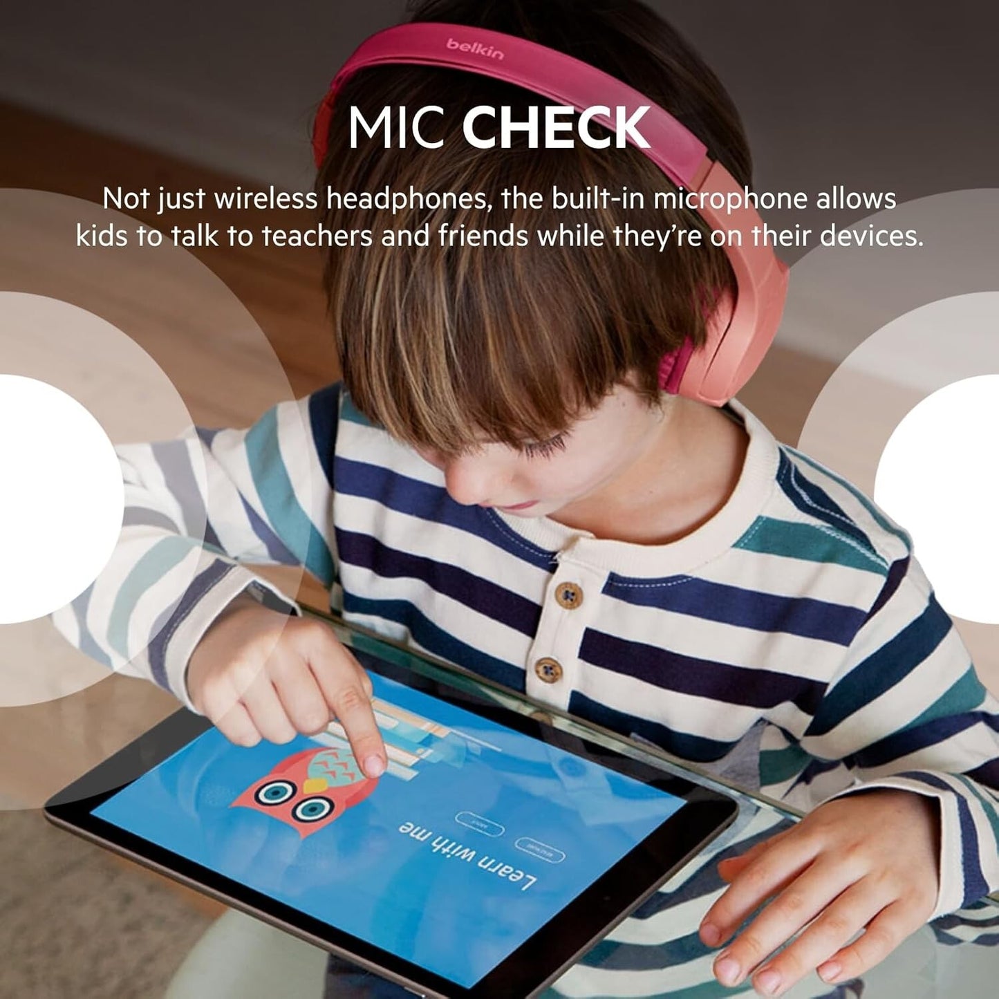 Belkin SoundForm Mini Wireless Bluetooth Headphones Kids