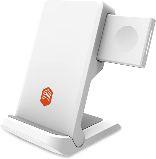 STM WHITE ChargeTree Go 3in1 Portable Wireless Charging Station iPhone
