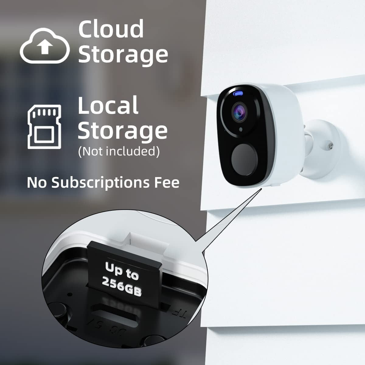 FHD 2Pack Security Cameras Outdoor Wireless 2K Battery Powered Camera Home