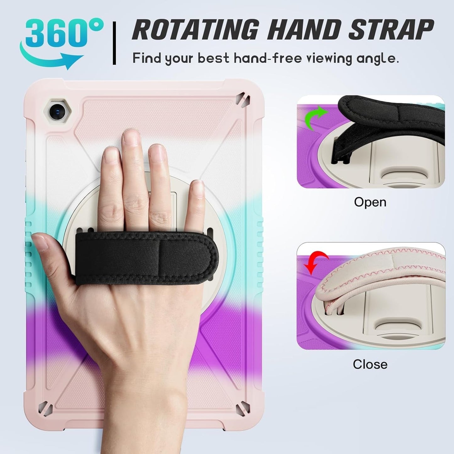 Ztotop Case for Galaxy Tab A9+ 11" 2023 SM-X210/X216 Shockproof w/ Strap