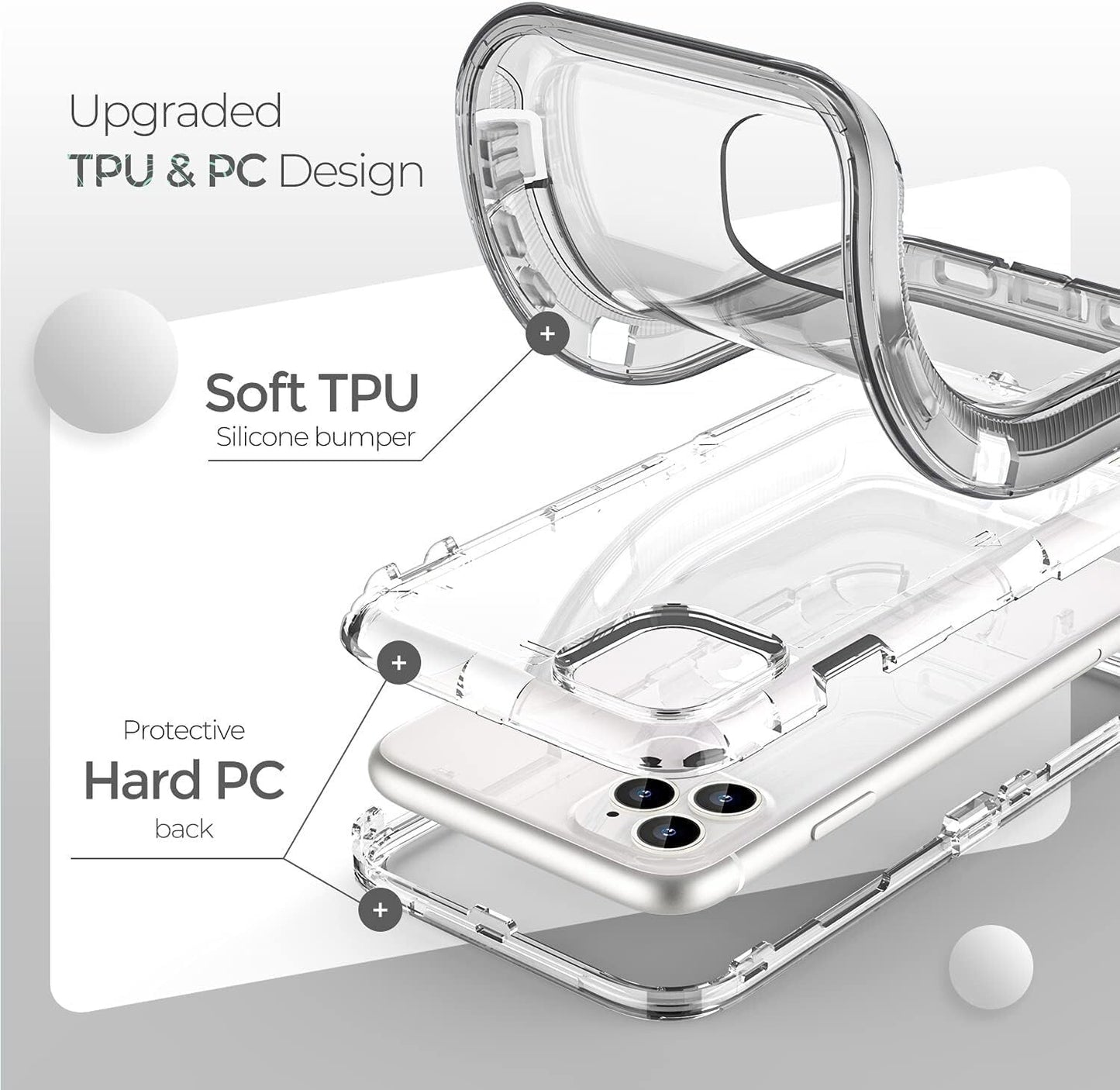 ORIbox iPhone 14 Pro ransparent Heavy Duty Shockproof AntiFall