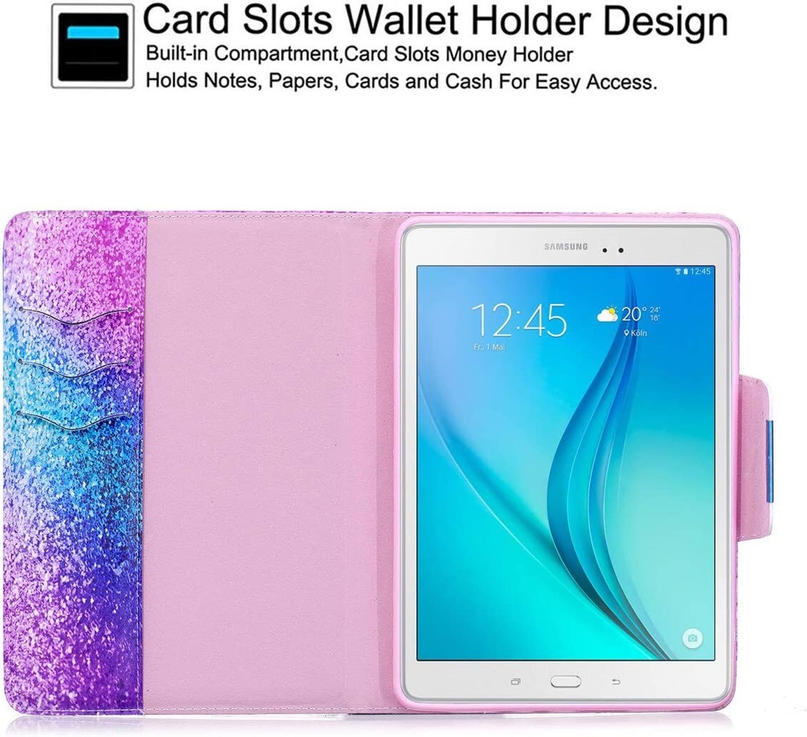NewShine Galaxy Tab A 97 Protective PU Leather Folio Stand Wallet Credit