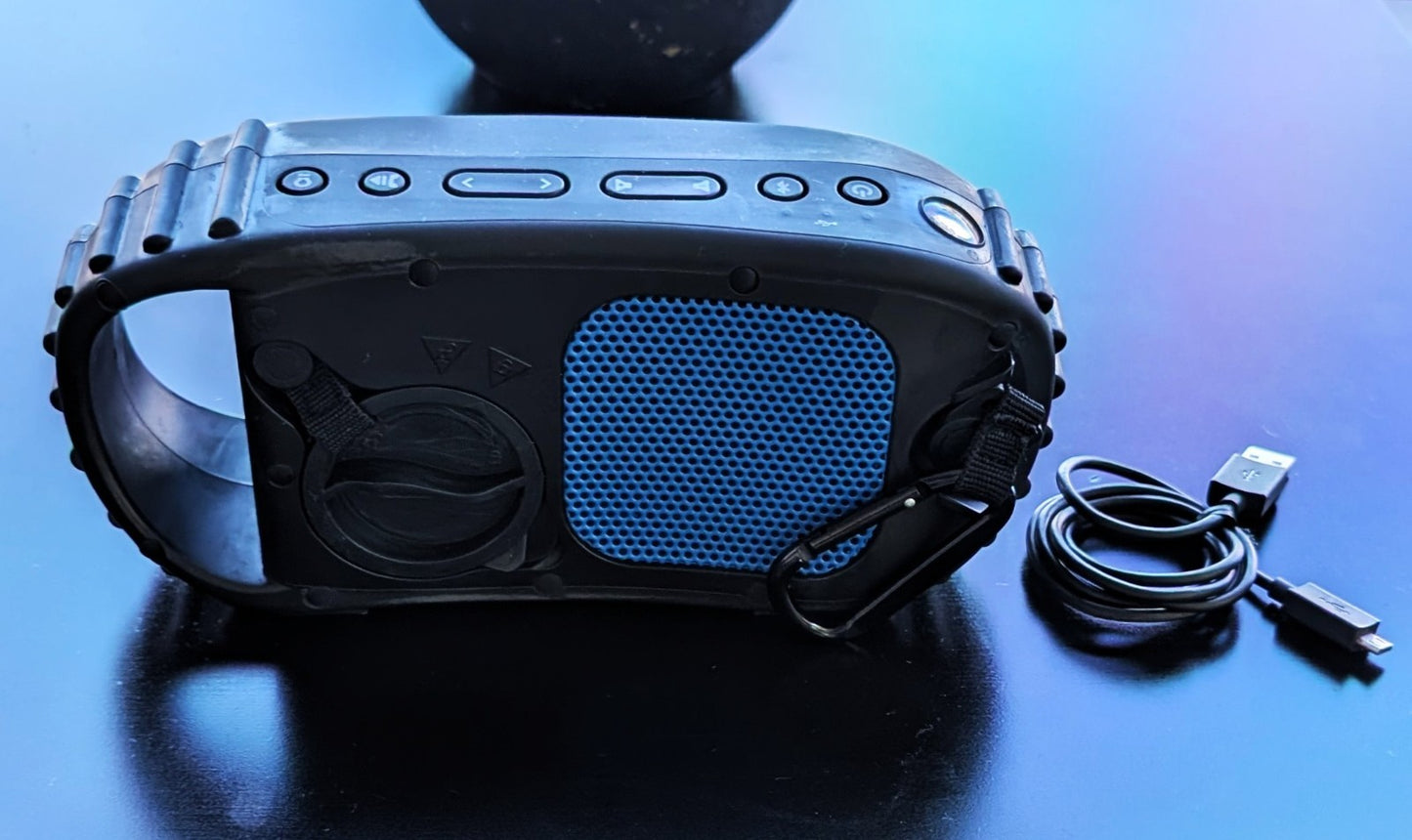 Ecoxgear EcoCarbon GDI‑EXCBN200 Bluetooth Speaker IP68 Blue 16W Power Bank