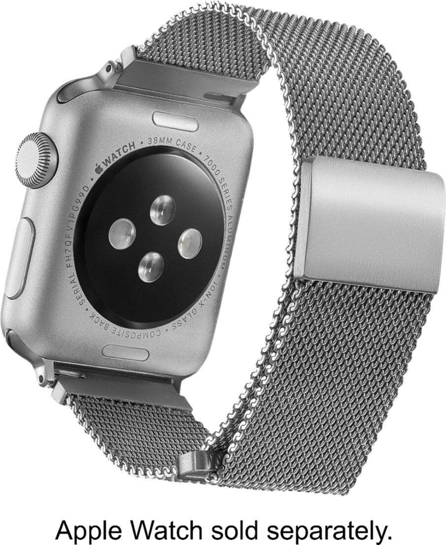 PT-AWB42SMB Platinum Genuine Magnetic Stainless Steel Mesh 42mm44mm Silver