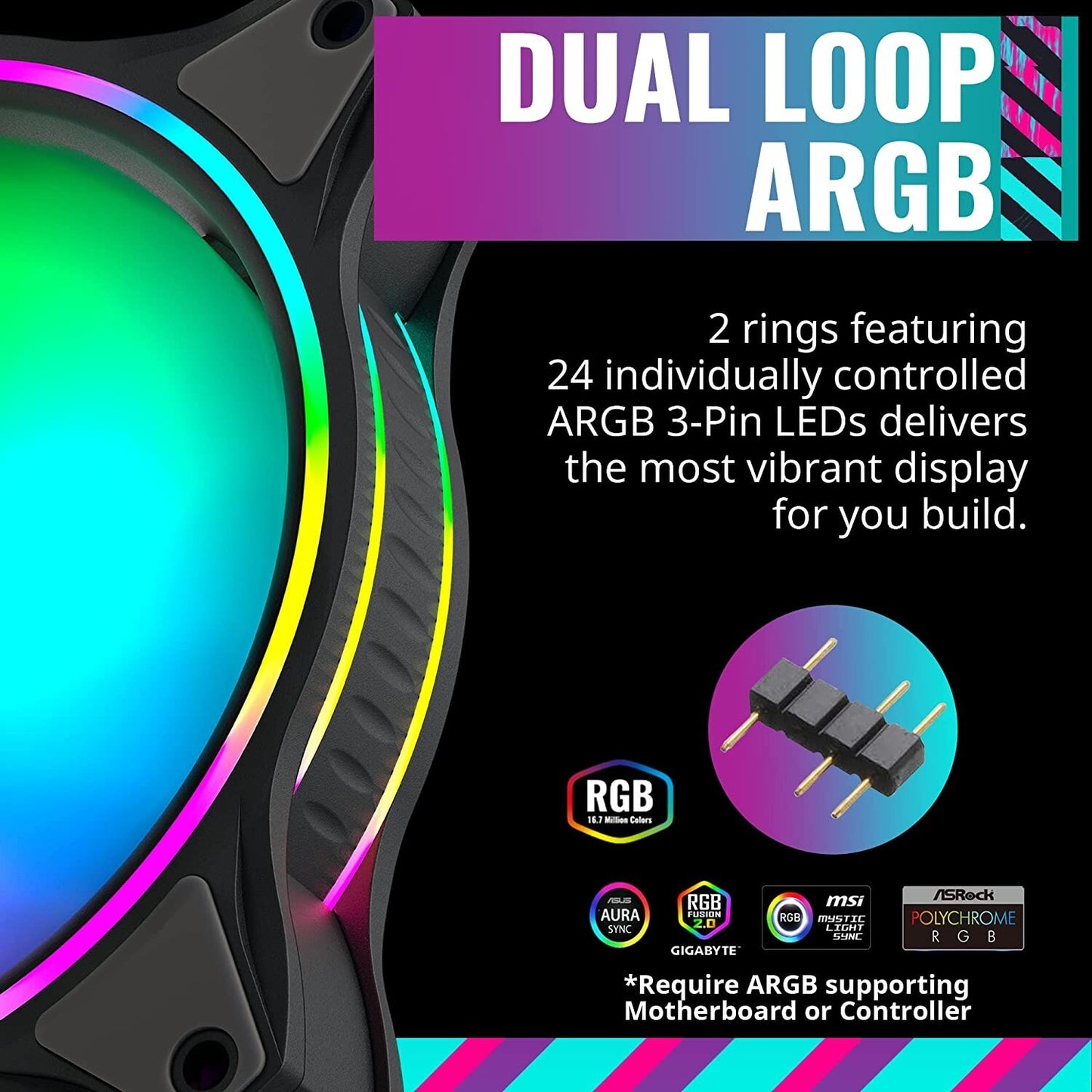 MF120 Cooler Master MasterFan Halo 120mm Fan