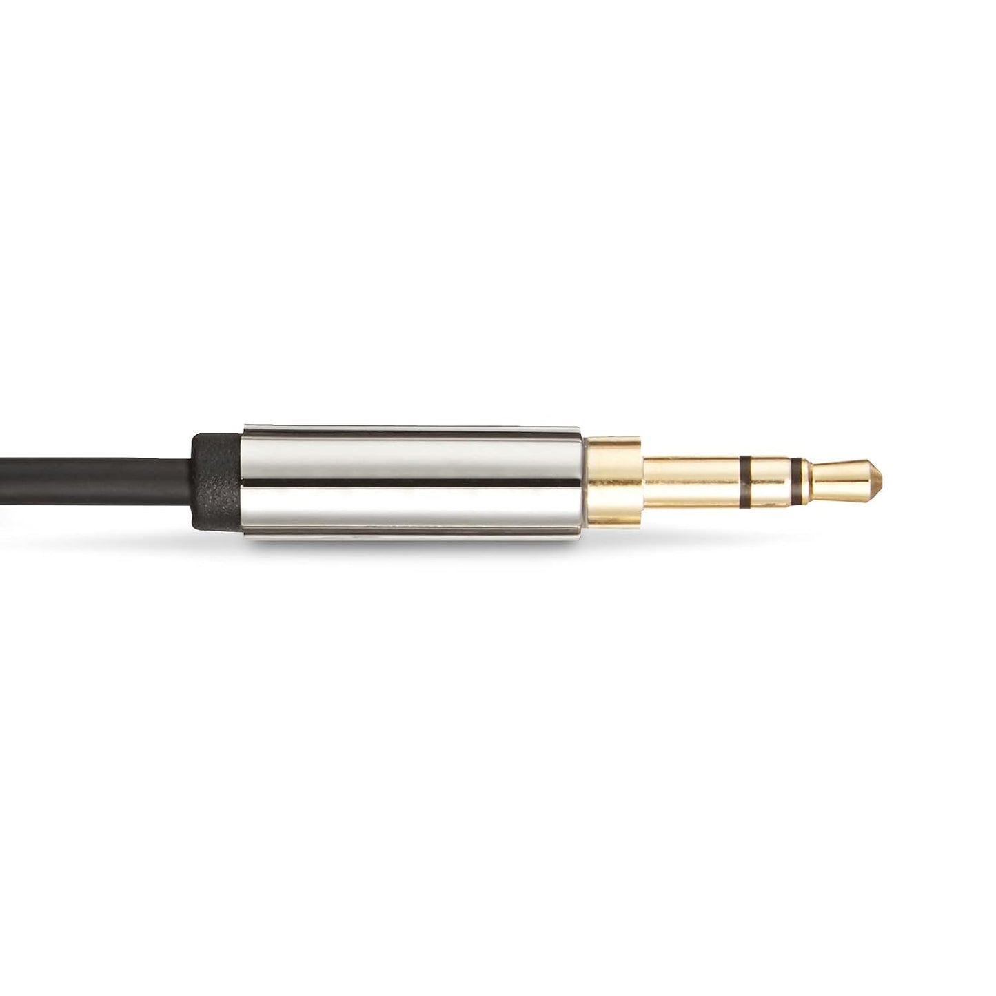Amazon Basics 2-Pack 3.5mm Stereo Audio Cable for Car Stereo, Speaker or Subwoofer with Gold-Plated Plugs, Smartphone Compatible, 4 Foot, Black