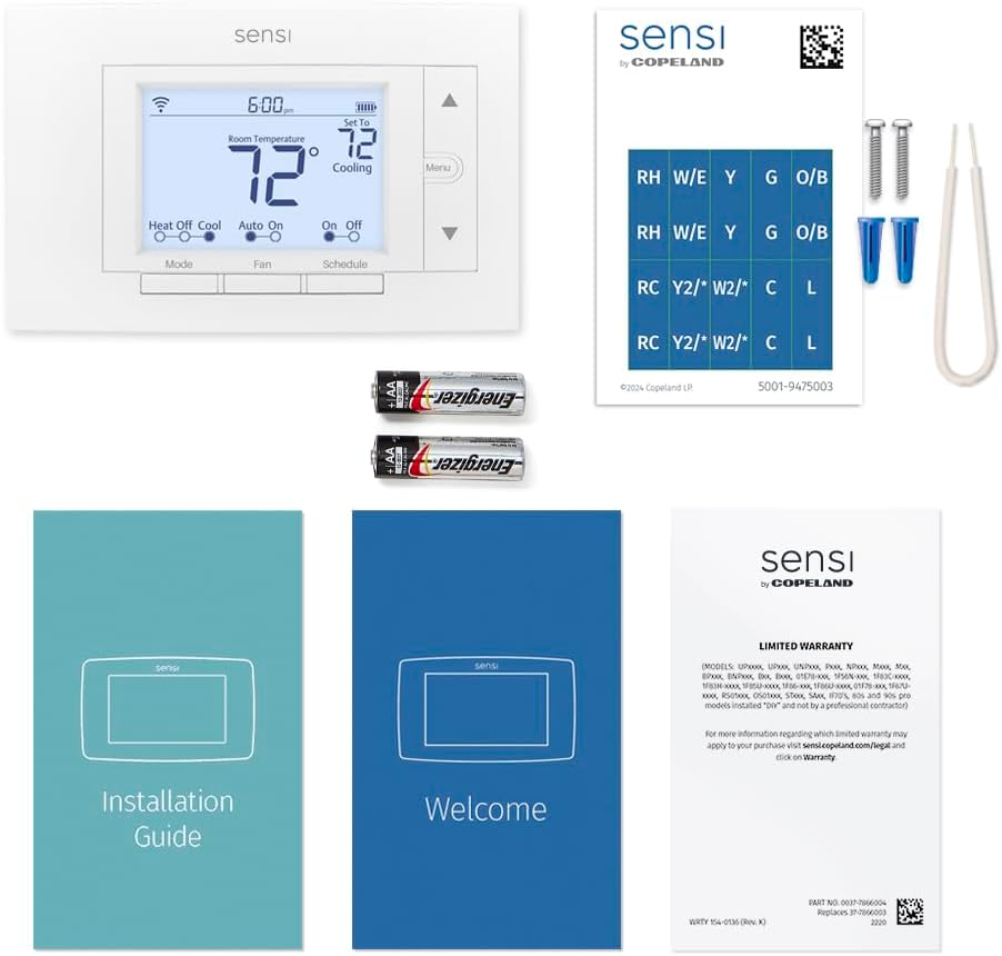 Emerson Sensi ST55 Smart Thermostat WiFi Programmable Alexa Energy Star DIY