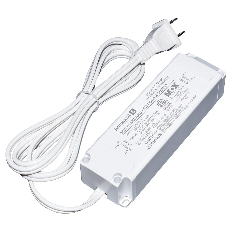 Armacost Lighting 810360 Standard LED Power Supply Driver White