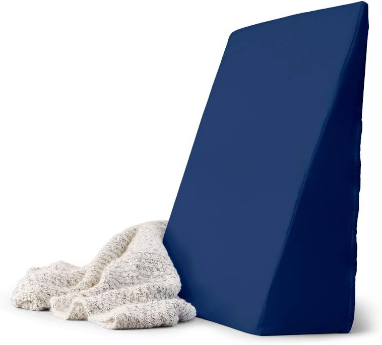 Medline Bed Wedge Pillow 7.5in Multi-Position Cushion for Acid Reflux Snoring