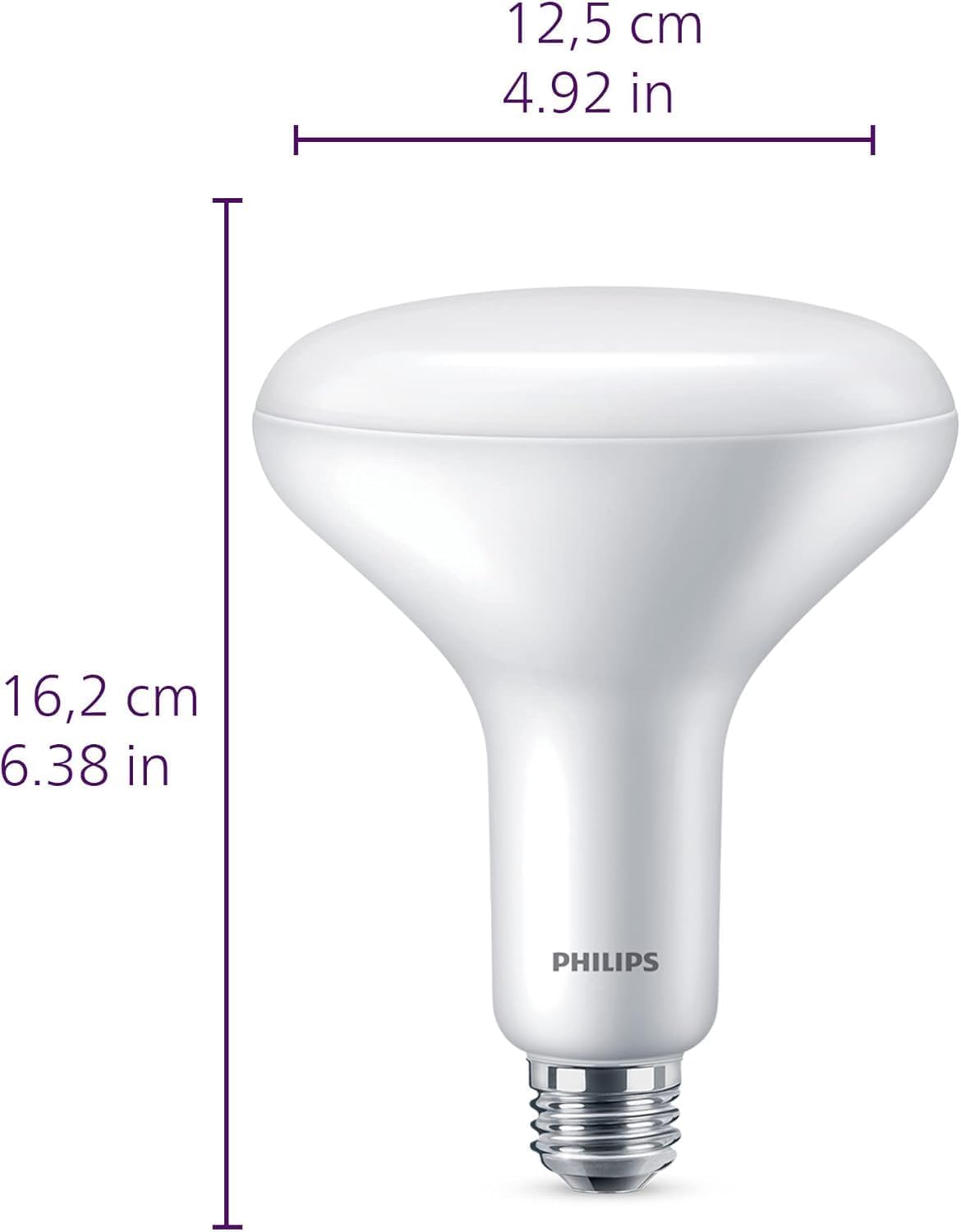 Philips BR30 65W LED Bulbs 3-Pack Daylight 5000K 650lm Dimmable Flicker-Free