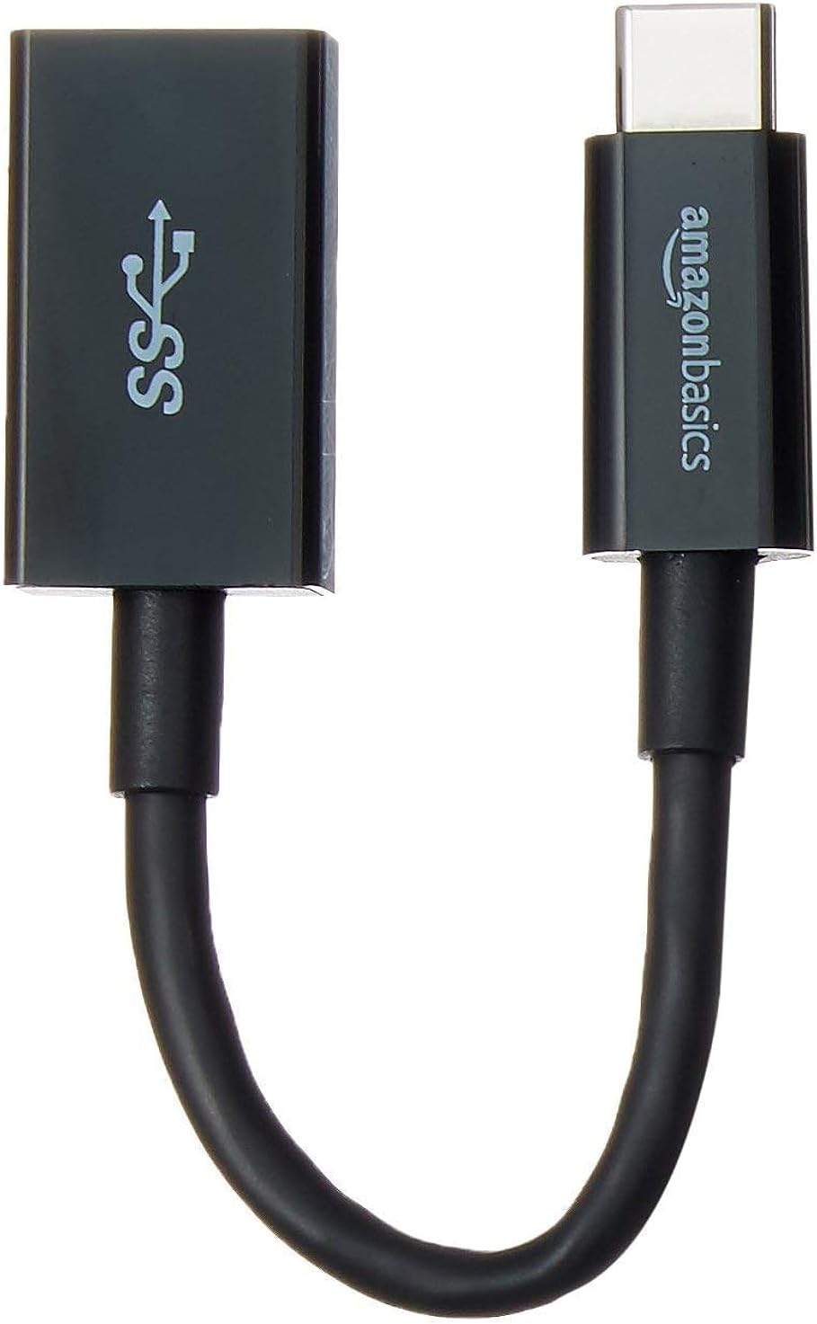 Amazon Basics USB 3.1 USB-C to USB-A Female Adapter Cable Converter, 5Gbps High-Speed, USB-IF Certified, Fast Transfer, Portable, for Laptops, Tablets