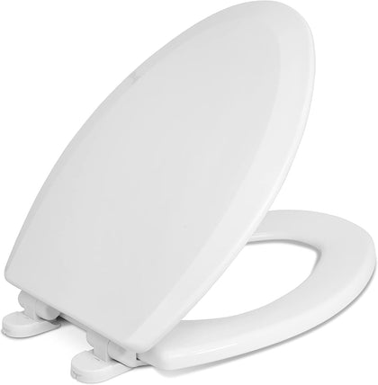Centoco 900SC-001 Elongated Toilet Seat Soft Close Wood Core White Made in USA