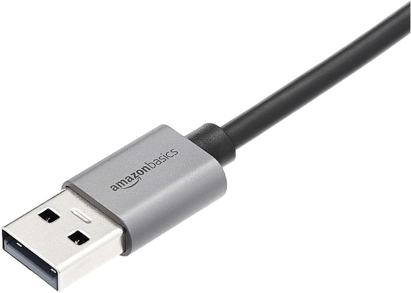 Amazon Basics Aluminum USB 3.0 Gigabit Ethernet RJ45 Adapter, Plug and Play, Portable, No Drivers Needed, Gray