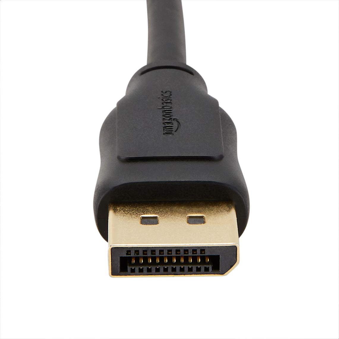 Amazon Basics DisplayPort 1.2 Cable, 21.6Gbps High-Speed, 4K@60Hz, 2K@165Hz, Gold-Plated, 6 Foot, Black