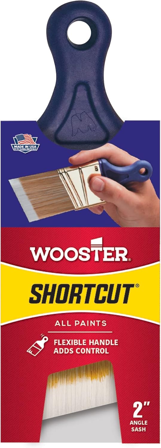 Wooster Q3211-2 Shortcut Angle Sash Paintbrush 2 Inch White