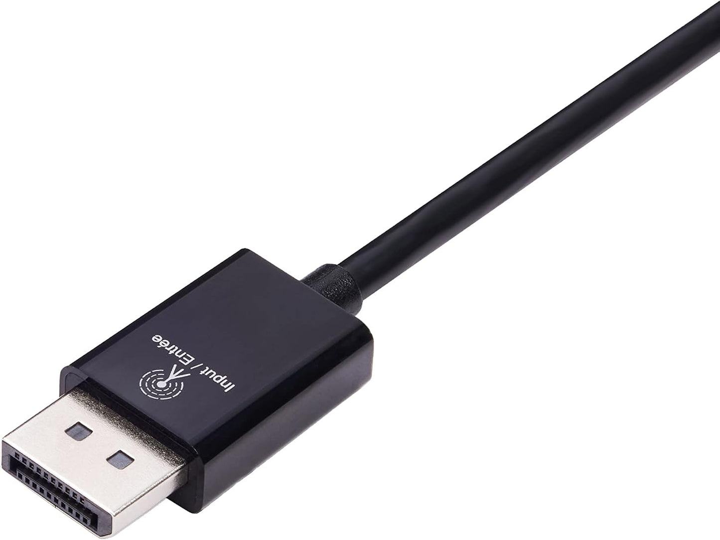 Amazon Basics DisplayPort (4k@60Hz) to HDMI Female Converter (Not Compatible with a USB Port), Black, 9.25 x 0.87 x 0.47 in