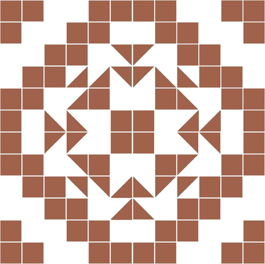 FloorPops FP4946 Matias Peel & Stick Floor Tiles 12x12in Terracotta