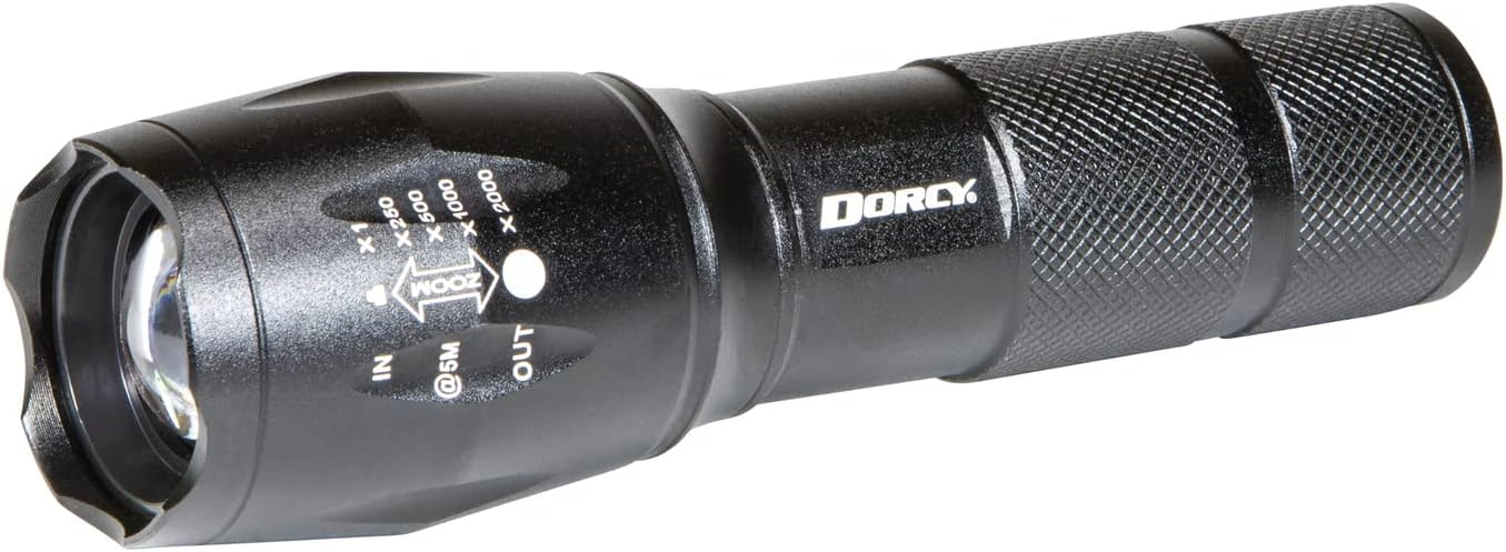 Dorcy 41-4379 200 Lumen Ultra HD LED Rechargeable Flashlight w/ Power Bank