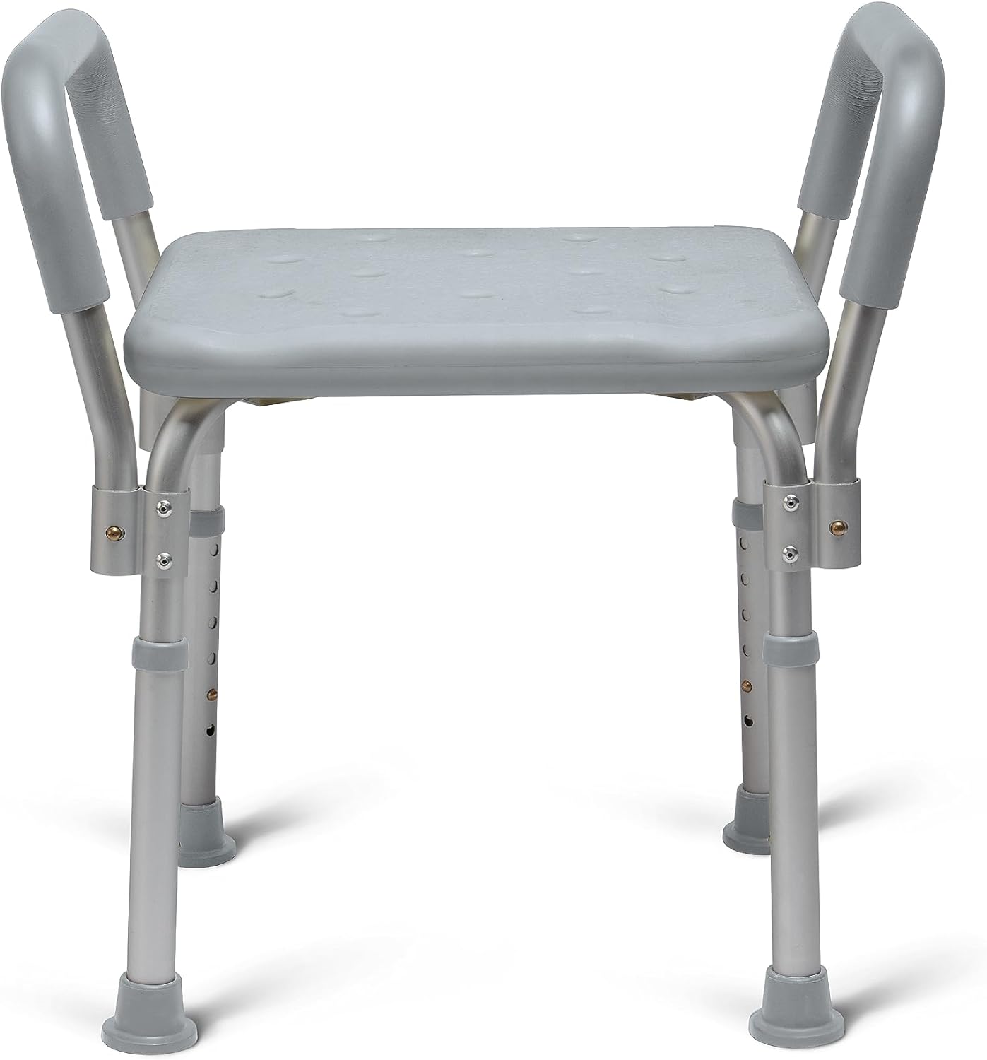 Medline Backless Shower Chair w/ Arms 350 lb Bath Bench Stool
