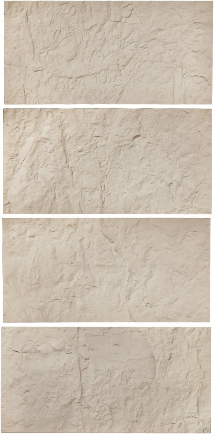 VEVOR 3D Wall Panels 4 Pack 48x24in PU Stone Look 32 Sq Ft Accent Wall