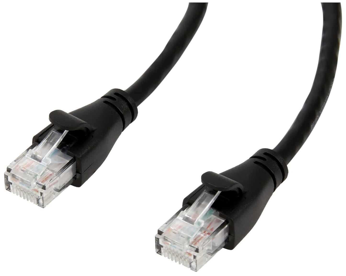 Amazon Basics RJ45 Cat-6 Ethernet Patch Cable, 1Gbps, Gold-Plated, 3 ft, Black