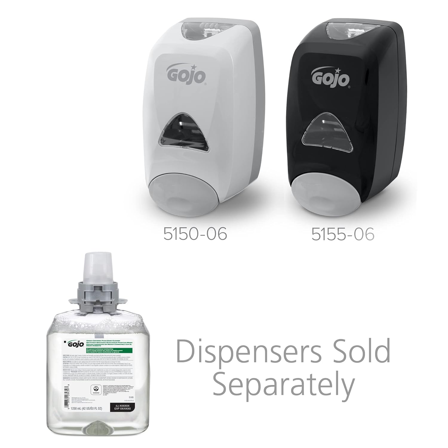 GOJO 5165-04 Foam Hand Cleaner FMX-12 Refill 1250mL Fragrance Free 4 Pack