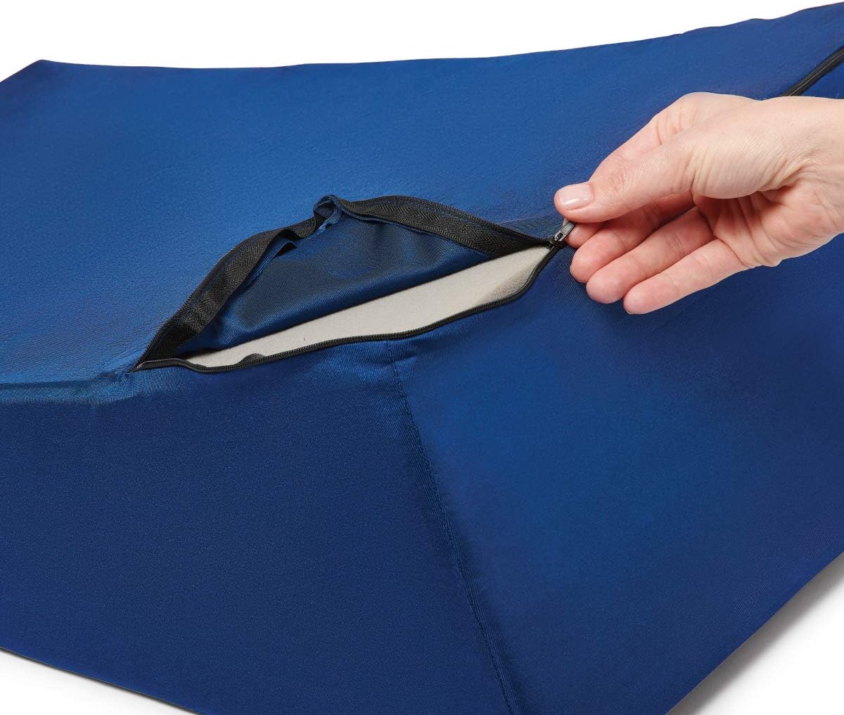 Medline Bed Wedge Pillow 7.5in Multi-Position Cushion for Acid Reflux Snoring
