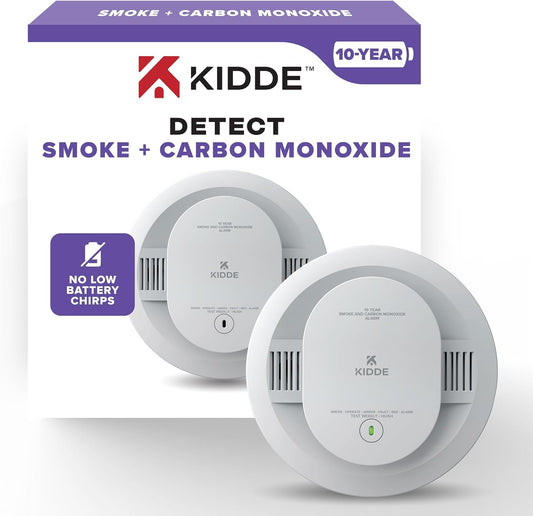 Kidde 30CUD10 Smoke & Carbon Monoxide Detector 10-Year Battery LED Indicators