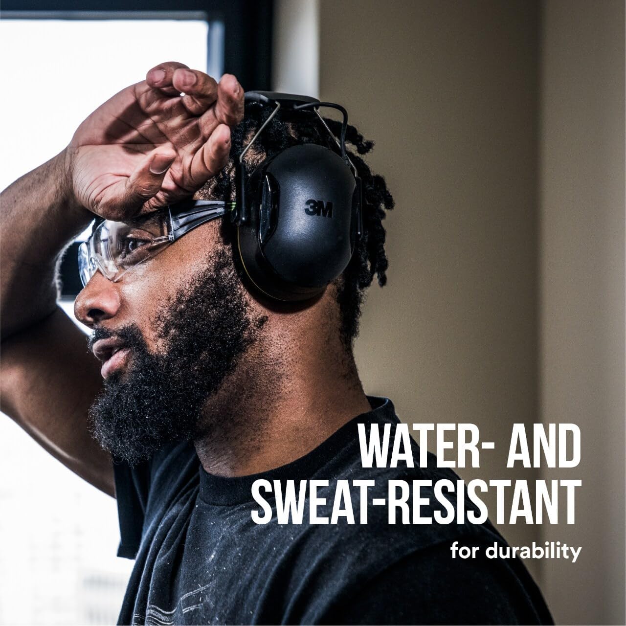 3M WorkTunes Connect Bluetooth Hearing Protector Earmuffs 26dB NRR Wireless