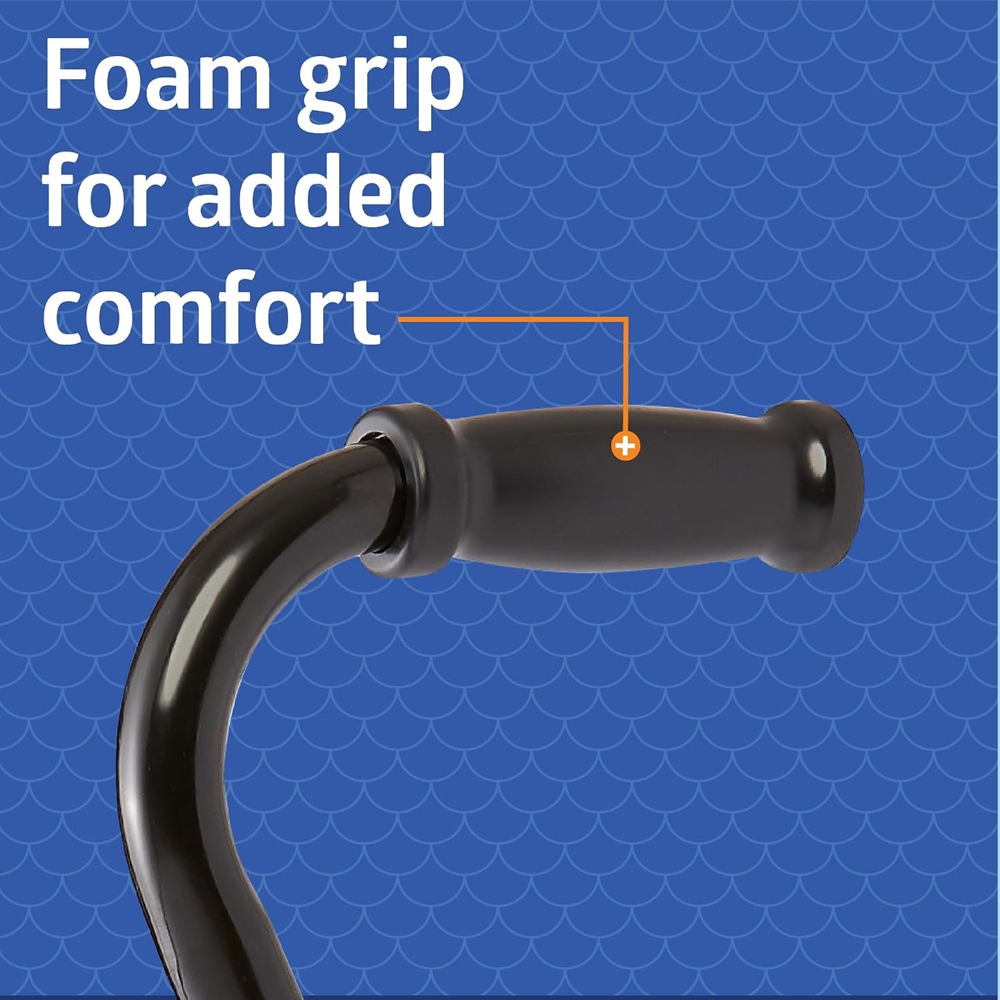Medline Aluminum Quad Cane w/ Small Base 300 lb Adjustable Walking Aid