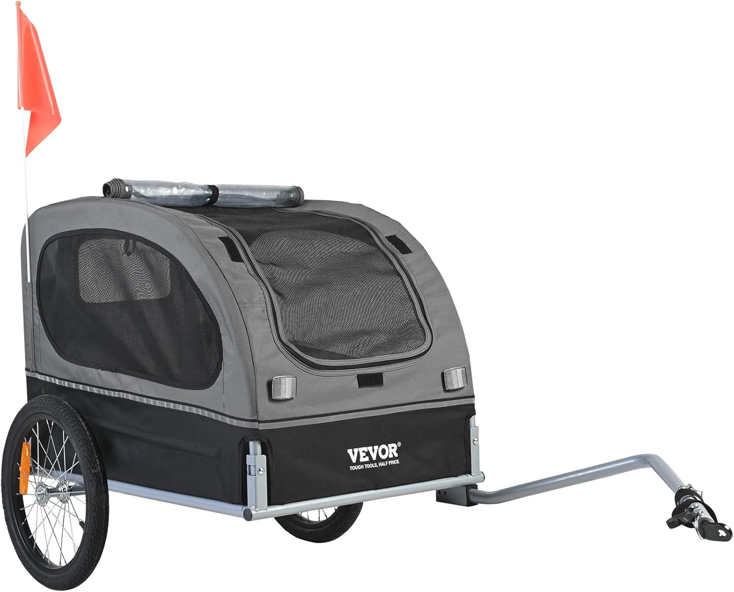 VEVOR Dog Bike Trailer 88 lb Folding Pet Cart Bicycle Carrier Quick Release