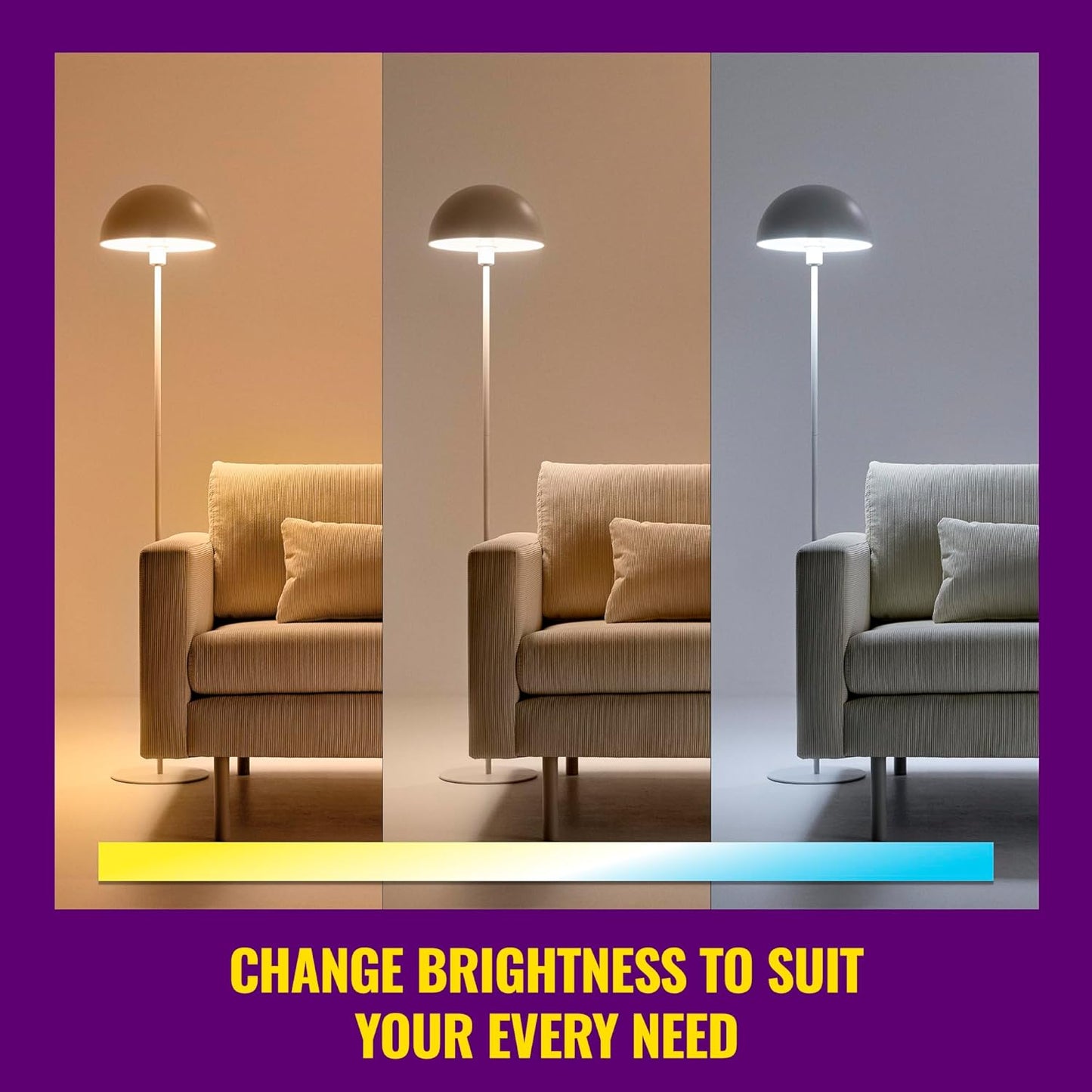 WiZ BR30 65W Color LED Smart Bulb E26 WiFi Matter Alexa Google Motion Activate
