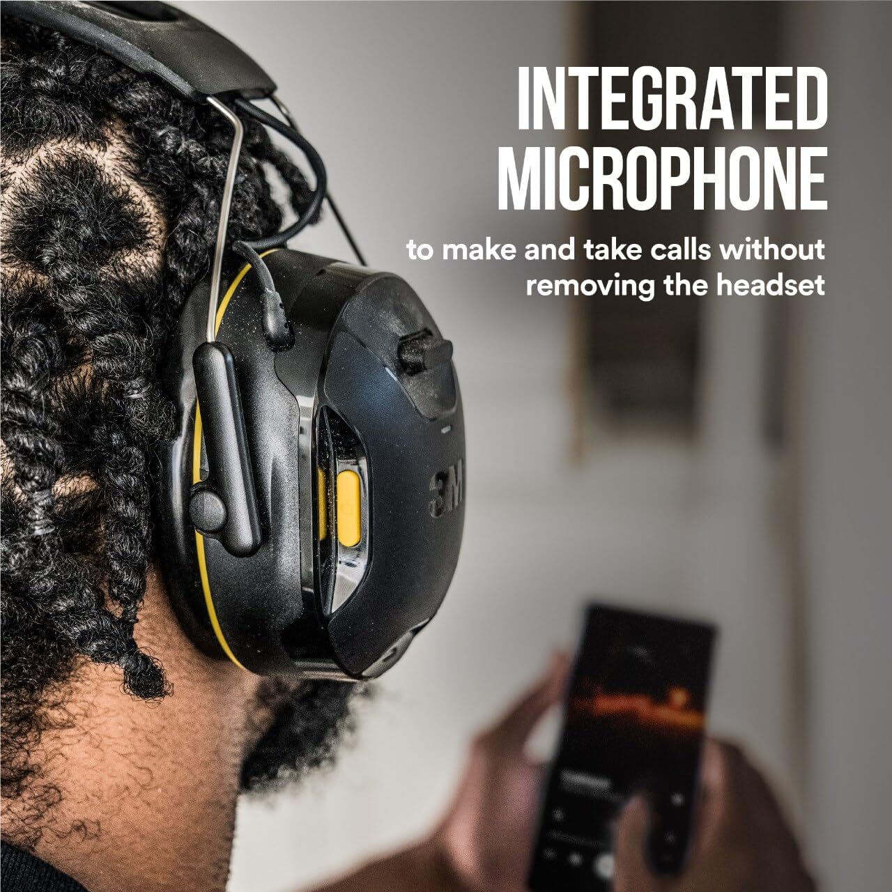3M WorkTunes Connect Bluetooth Hearing Protector Earmuffs 26dB NRR Wireless