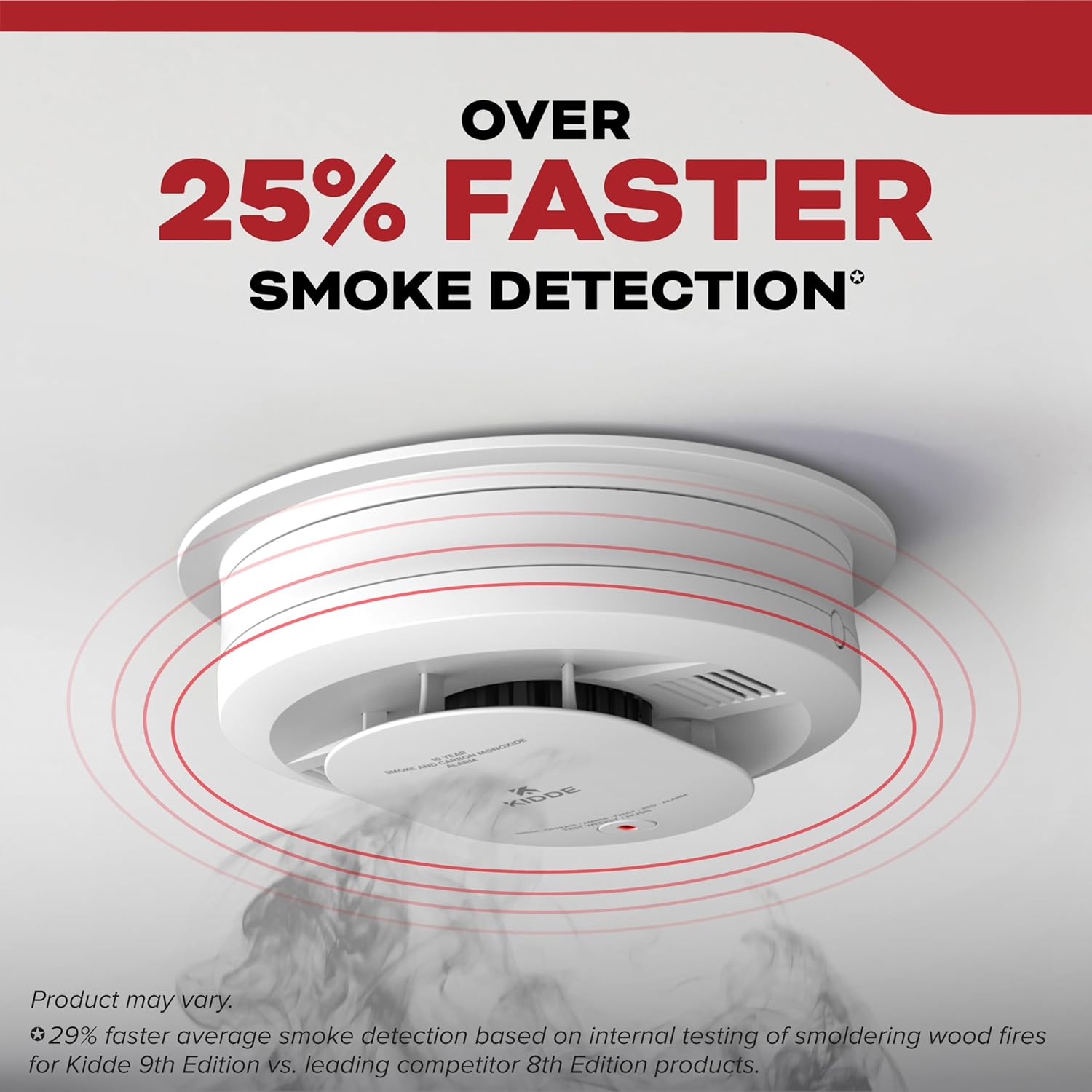 Kidde Hardwired Smoke Detector AA Battery Backup Interconnectable 2 Pack LED