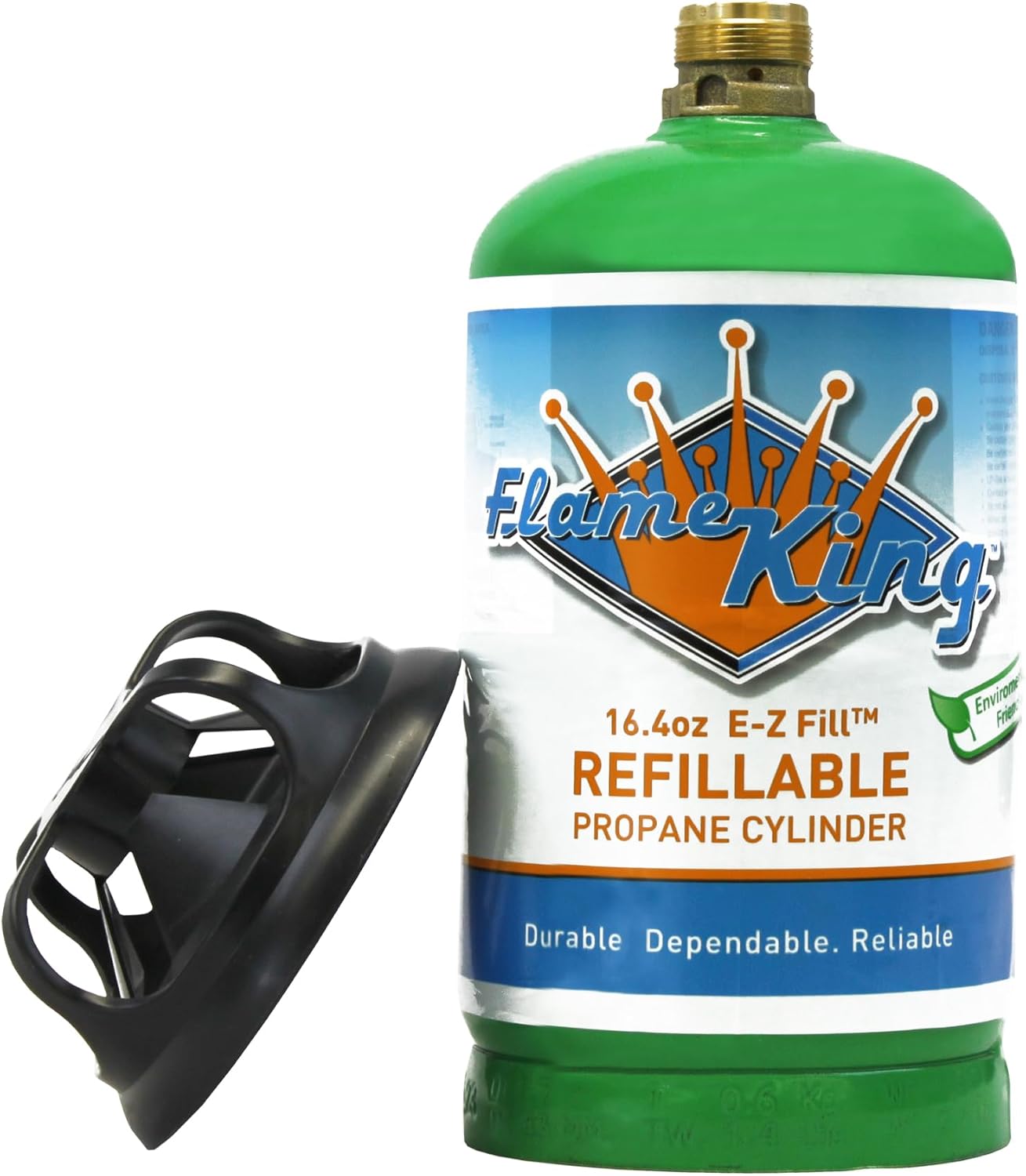 Flame King 1lb Empty Propane Cylinder Refillable DOT 16.4oz Camping 4-Pack