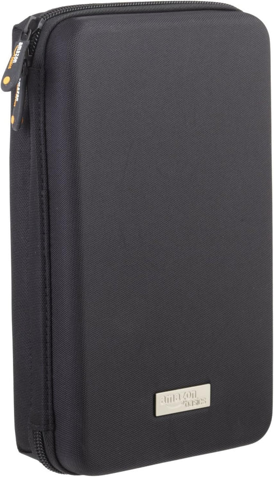 Amazon Basics Universal Travel Case Organizer for Small Electronics and Accessories, Solid, Black