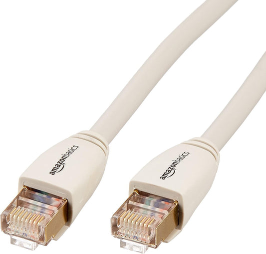 AmazonBasics RJ45 Cat7 Network Ethernet Patch/LAN Cable for Personal Computer-3 Feet,White
