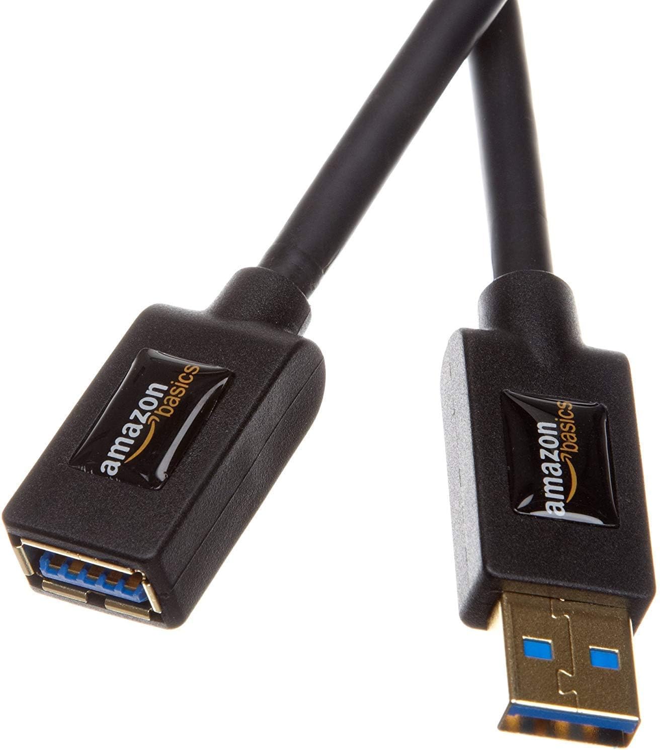 Amazon Basics 10-Pack USB-A 3.0 Extension Cable, Male to Female, 4.8Gbps High-Speed, Gold-Plated Connectors, 3 m/9.8 Feet, Black