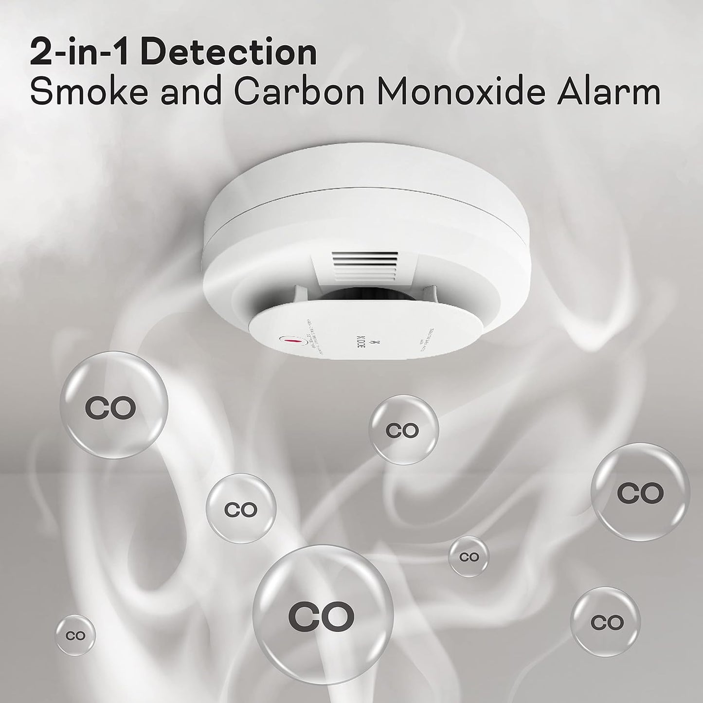 Kidde Smoke & Carbon Monoxide Detector AA Battery Powered LED Warning Lights