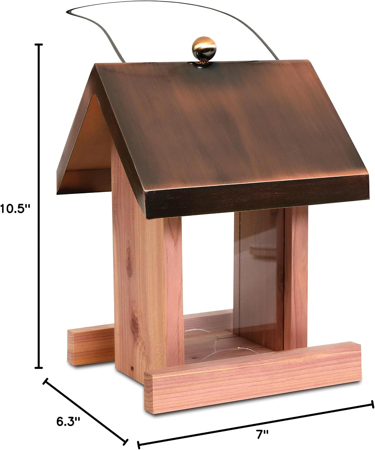 Pennington Copper Roof Songbird Villa Seed Feeder 1.5lb Wild Bird Feeder