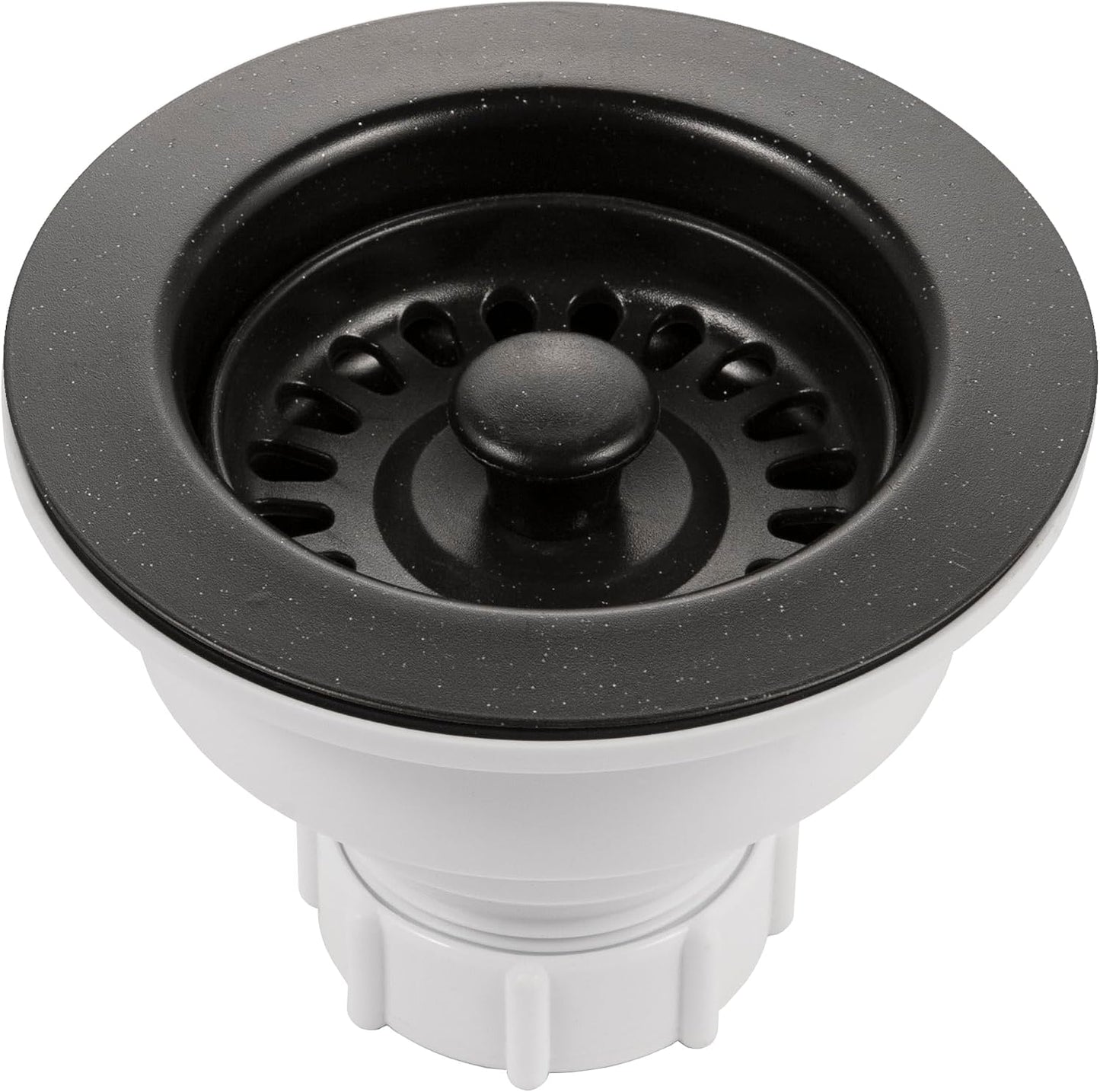 Houzer 190-9265 Kitchen Sink Basket Strainer 3-1/2in Matte Black Food Catcher