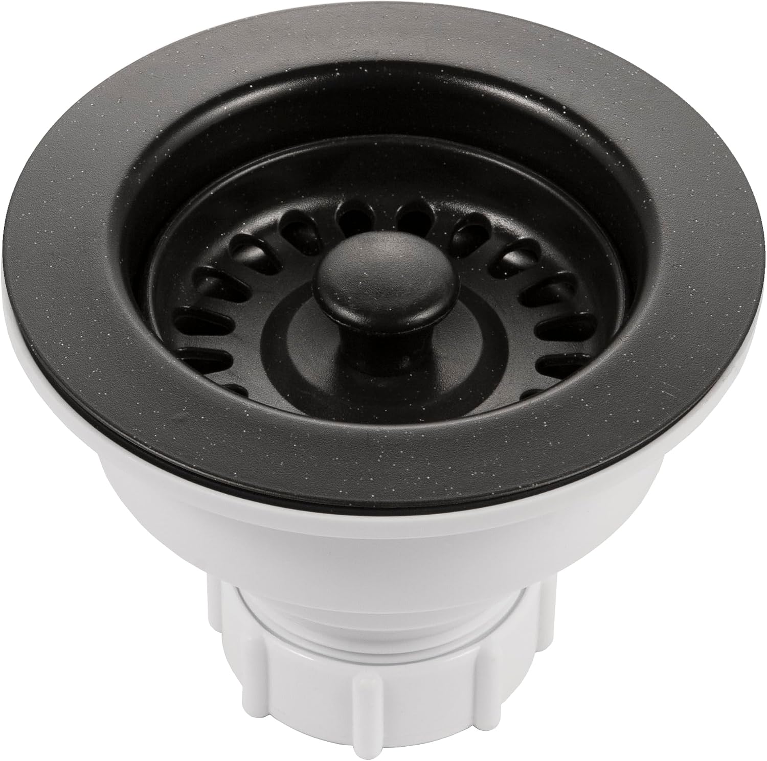 Houzer 190-9265 Kitchen Sink Basket Strainer 3-1/2in Matte Black Food Catcher
