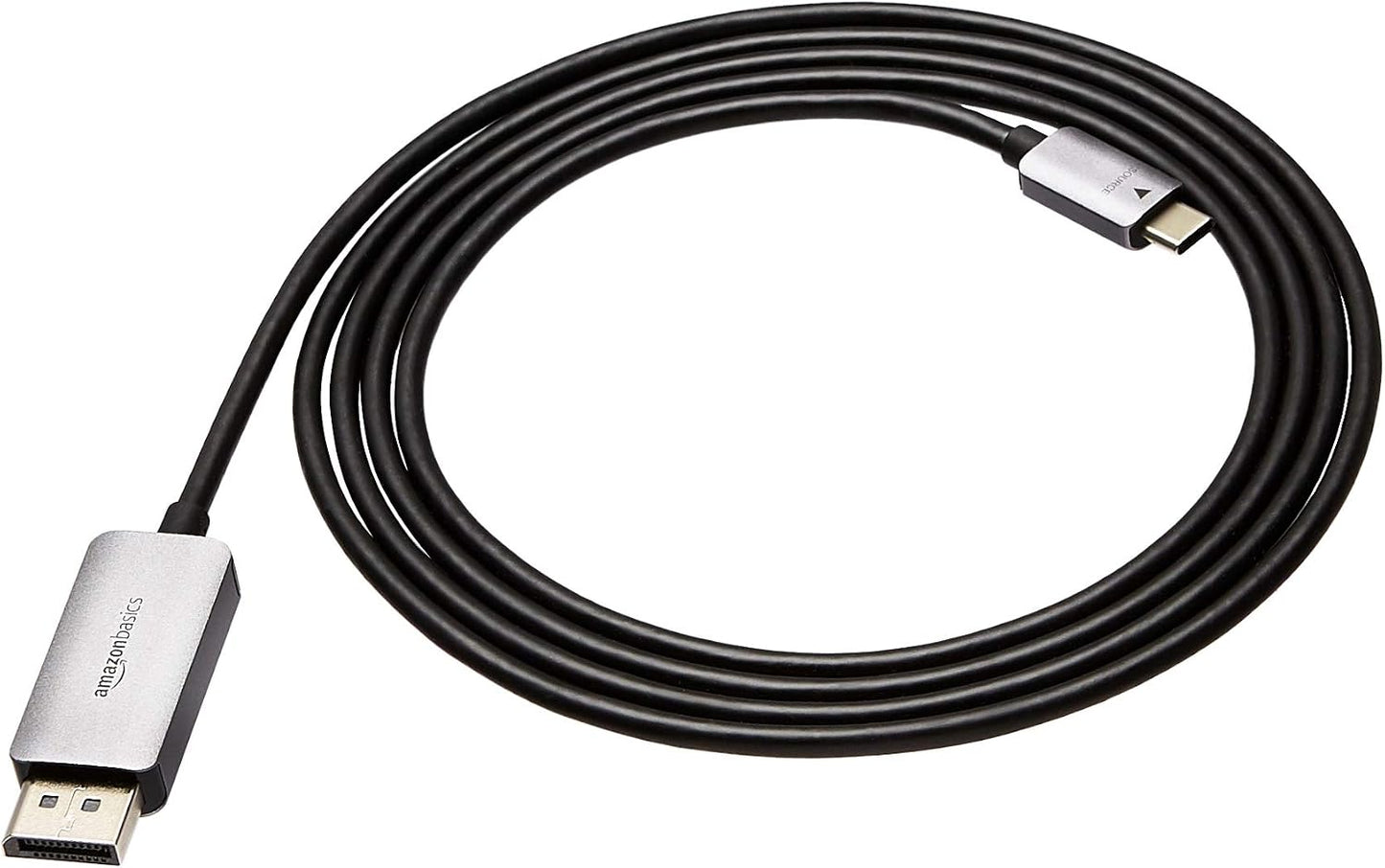 Amazon Basics Aluminum Uni-Directional USB-C (Source) to DisplayPort Cable (Display) - 6-Foot