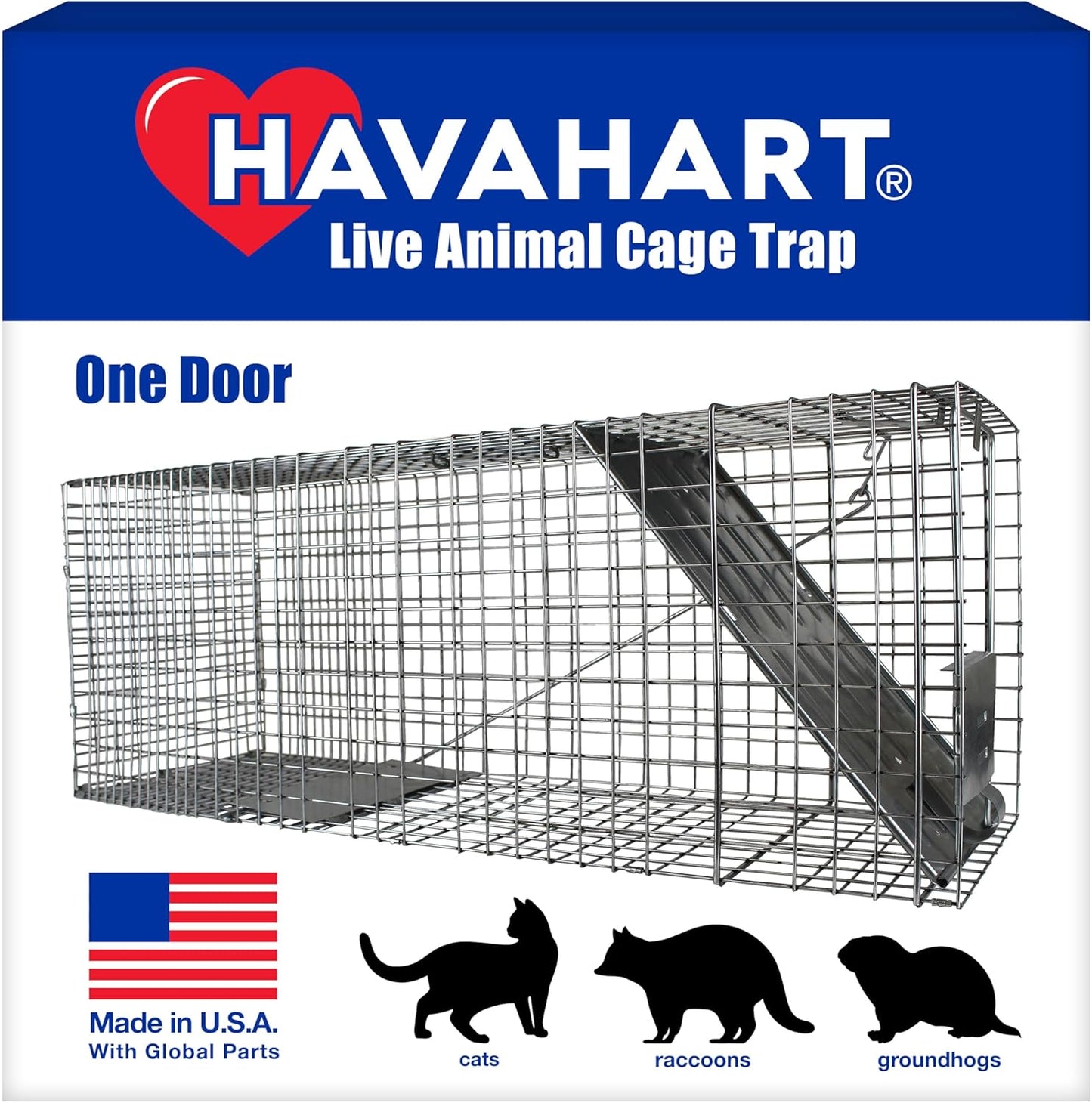 Havahart Large 1-Door Live Animal Trap Raccoon Cat Humane Catch &amp; Release Cage
