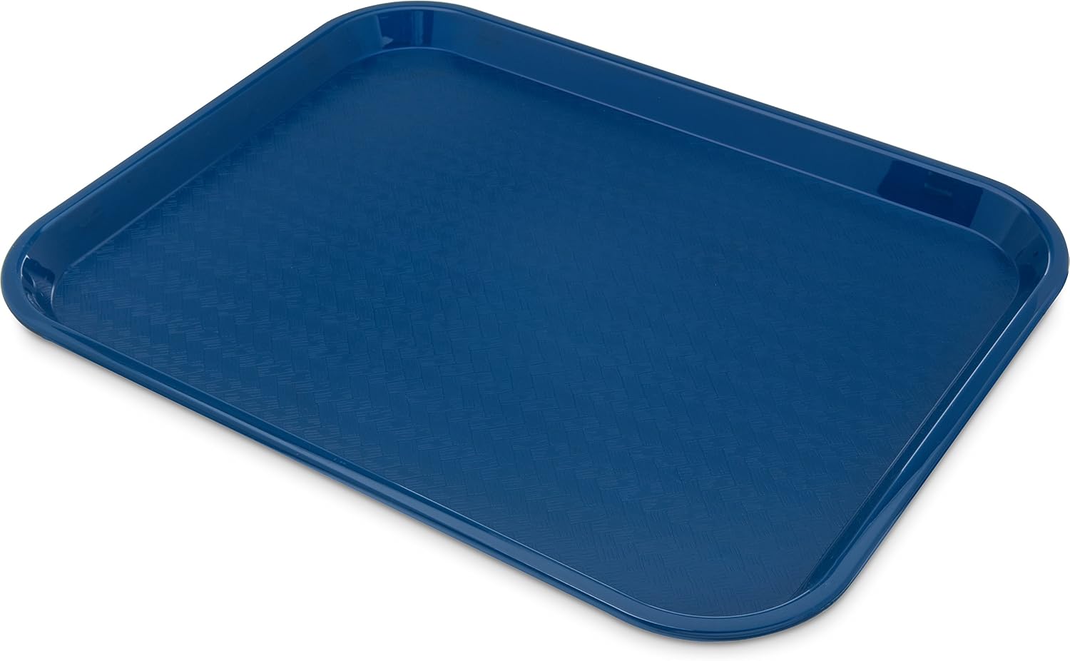 Carlisle Cafe Fast Food Cafeteria Tray 17.87x14in Patterned Plastic Blue