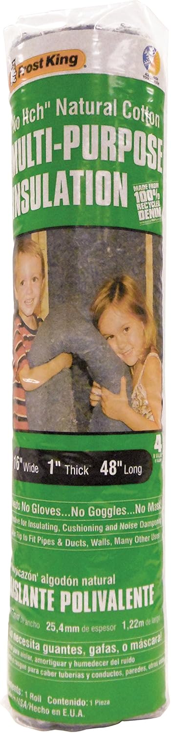 Frost King CF1 No Itch Natural Cotton Multi-Purpose Insulation 16x1x48in